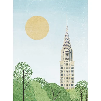 Floder - Fototapet i Chrysler Building 