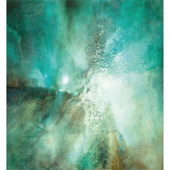 Fototapet Abstrakt turkos i ljus och struktur - Schmucker 