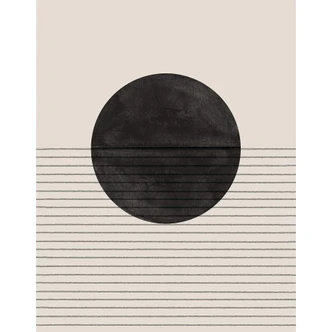 Papier peint photo The Miuus Studio - Cercle et lignes 