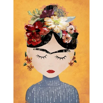 Fototapete Treechild - Blumige Frida 