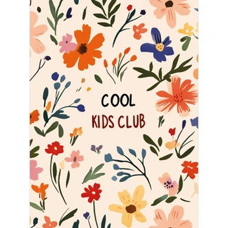 Fototapete Vliestapete fürs Kinderzimmer - Cool Kids Club Bunte Blumen - Treechild 