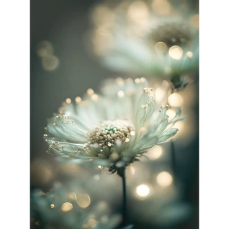 Wall Mural Delicate sparkle of flowers | Romantic floral wallpaper - Treechild 