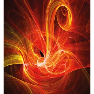 Fototapete Chaos Ray rot - 240x260 cm 