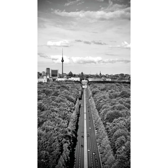 Fototapete Der Himmel über Berlin - 144x260 cm 
