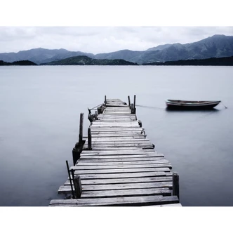 Fototapete Bergsee - 336x260 cm 