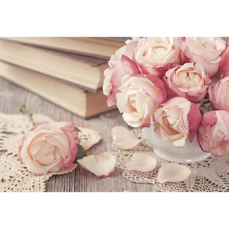 Fototapete Rosa Rosen - 384x260 cm 