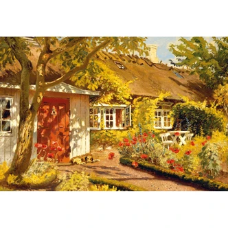 Fotomurale Langer – Casa con giardino  