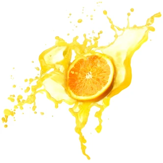 Fotobehang Spetterende Sinaasappels 