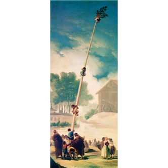 Fototapete De Goya - Der Maibaum - 96x260 cm 