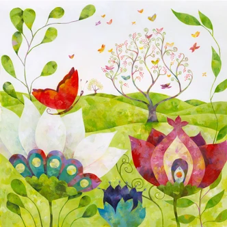 Fototapet Blanz - Sommereng 