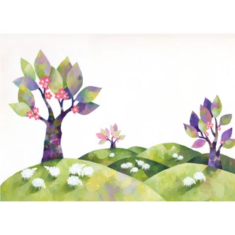 Fototapet Blanz - Fåreeng 