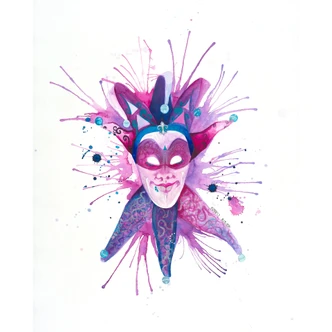 Fototapete Buttafly - Mardi Gras Mask 