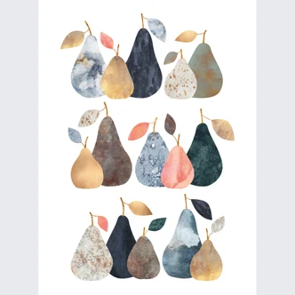 Wall Mural Fredriksson - Perfect Pears Wall Mural Fredriksson - Perfect Pears