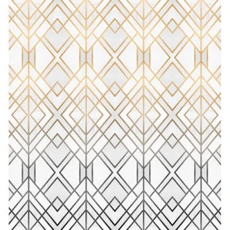 Fototapete Fredriksson - Gold und Silber - 240x260 cm 