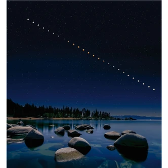 Fototapete Zhu - Mondphasen 