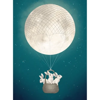 Fototapet - Graves - Moonbunnies 