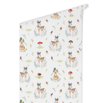 Patterned Wallpaper Kvilis – Forest Animals 
