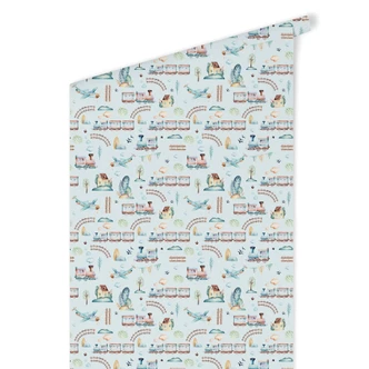 Patroonbehang Kvilis - Treinen & Vliegtuigen 