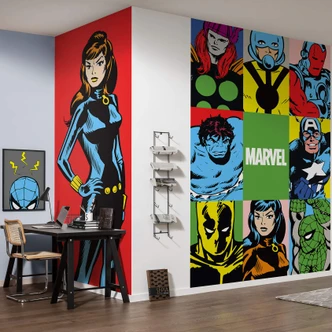 Vliesbehang - Marvel PowerUp Team - 150 x 250 cm 