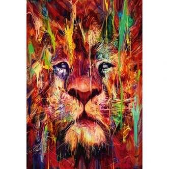 Fototapete Nicebleed - Lion Red 