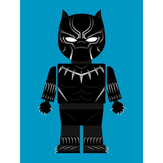 Fototapete Gomes - Black Panther Spielzeug 