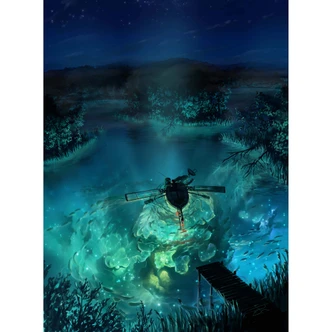 Wall Mural Underwater Galaxy 
