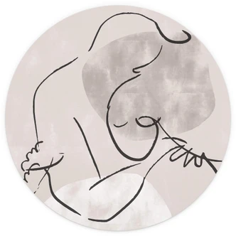 1X Studio - Kramen - Rund Fototapet - non-woven tapet/självhäftande non-woven tapet 