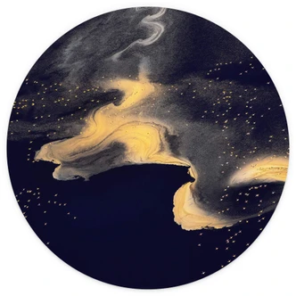 Fototapete Chang - Natronsee - Rund - Selbstklebend/Vlies 