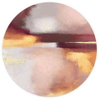 Behangcirkel Fredriksson - Burgundy Amber - vliesbehang/zelfklevend vliesbehang 