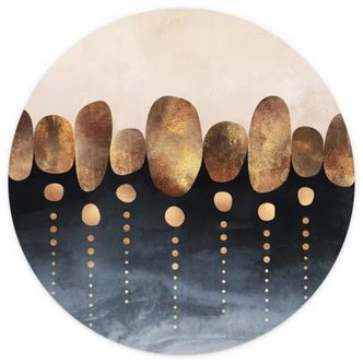 Fototapet - Rundt Fredriksson - Naturlig abstraktion - vliesetapet/selvklæbende non-woven tapet 