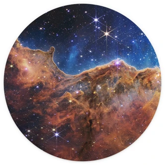 Teleskop Jamesa Webba - Mgławica Carina - Fototapeta okrągła - tapeta flizelinowa/tapeta flizelinowa samoprzylepna 