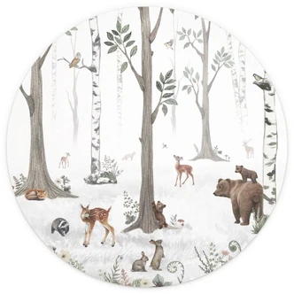 Behangcirkel Kikki Belle - Forest Beauties - vliesbehang/zelfklevend vliesbehang 
