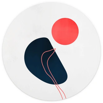 Fototapet - Rundt Kubistika - Abstraction - vliesetapet/selvklæbende non-woven tapet Fototapet - Rundt Kubistika - Abstraction - vliesetapet/selvklæbende non-woven tapet