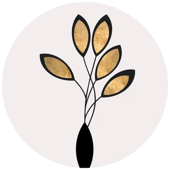 Fototapet - Rundt Kubistika - Cinco - vliesetapet/selvklæbende non-woven tapet 