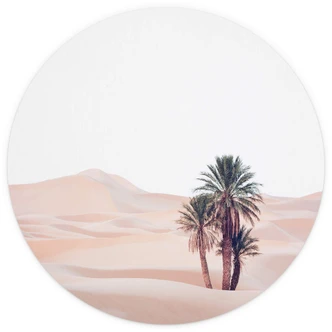 Fototapete Sisi & Seb - Traumhafte Wüste - Rund - Selbstklebend/Vlies 