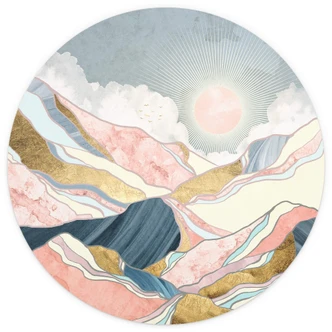 Fototapete SpaceFrog Designs - Frühlingsmorgen - Rund - Selbstklebend/Vlies Fototapete SpaceFrog Designs - Frühlingsmorgen - Rund - Selbstklebend/Vlies