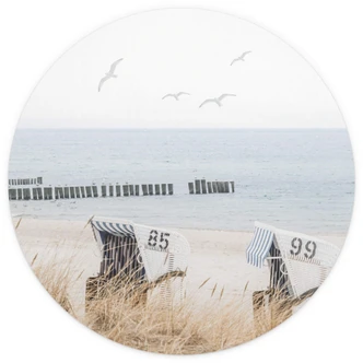 Behangcirkel Kustmagie langs wilde duinen - vliesbehang/zelfklevend vliesbehang Behangcirkel Kustmagie langs wilde duinen - vliesbehang/zelfklevend vliesbehang