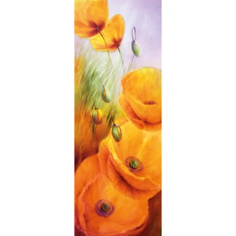 Fototapete Schmucker - Mohn im Feld - 96x260 cm 