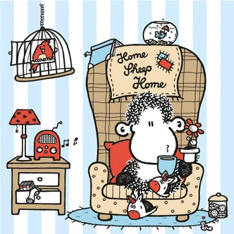 Fototapete sheepworld Home Sheep Home Tea Time Fototapete sheepworld Home Sheep Home Tea Time
