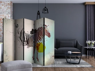 Kamerscherm - In disharmonie met de natuur , 5-delig - 225x172 cm 