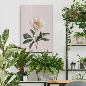 Glasschilderij Sisi & Seb - Delicate Flower 