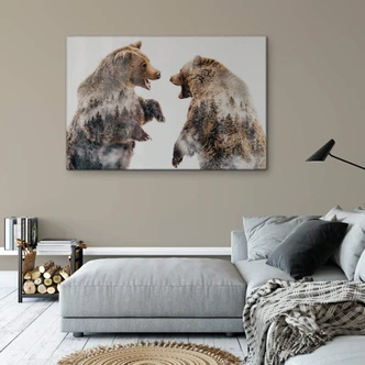 Tableau sur verre Angyalosi - Conflit sauvage 