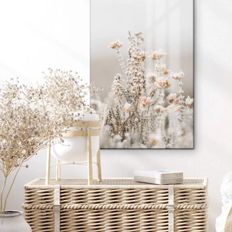 Glasschilderij Annie - Ice Flowers 