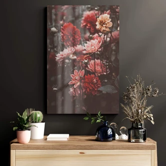 Tableau sur verre Annie - Fleurs d'été 