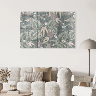 Dschungel Glasbild Kolibri im Tropenwald - Bloomery Decor 