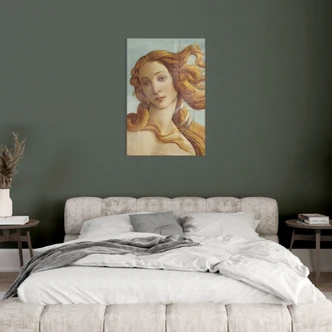 Tableau sur verre Portrait de Vénus - Inspiré par Botticelli 