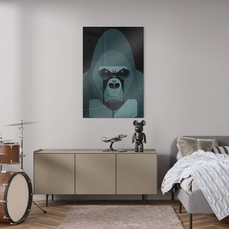 Tableau sur verre Gorilla - Braun 