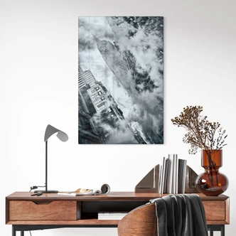 Glasschilderij Bravin - De straten van New York City Glasschilderij Bravin - De straten van New York City