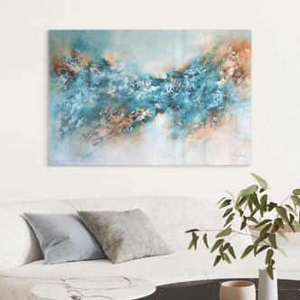 Tableau verre Composition abstraite de glace - Fedrau 