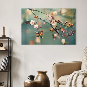 Tableau en verre - Éveil du printemps 